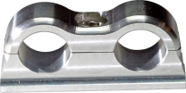 Billet Line Clamp DUAL -6AN, FIXED